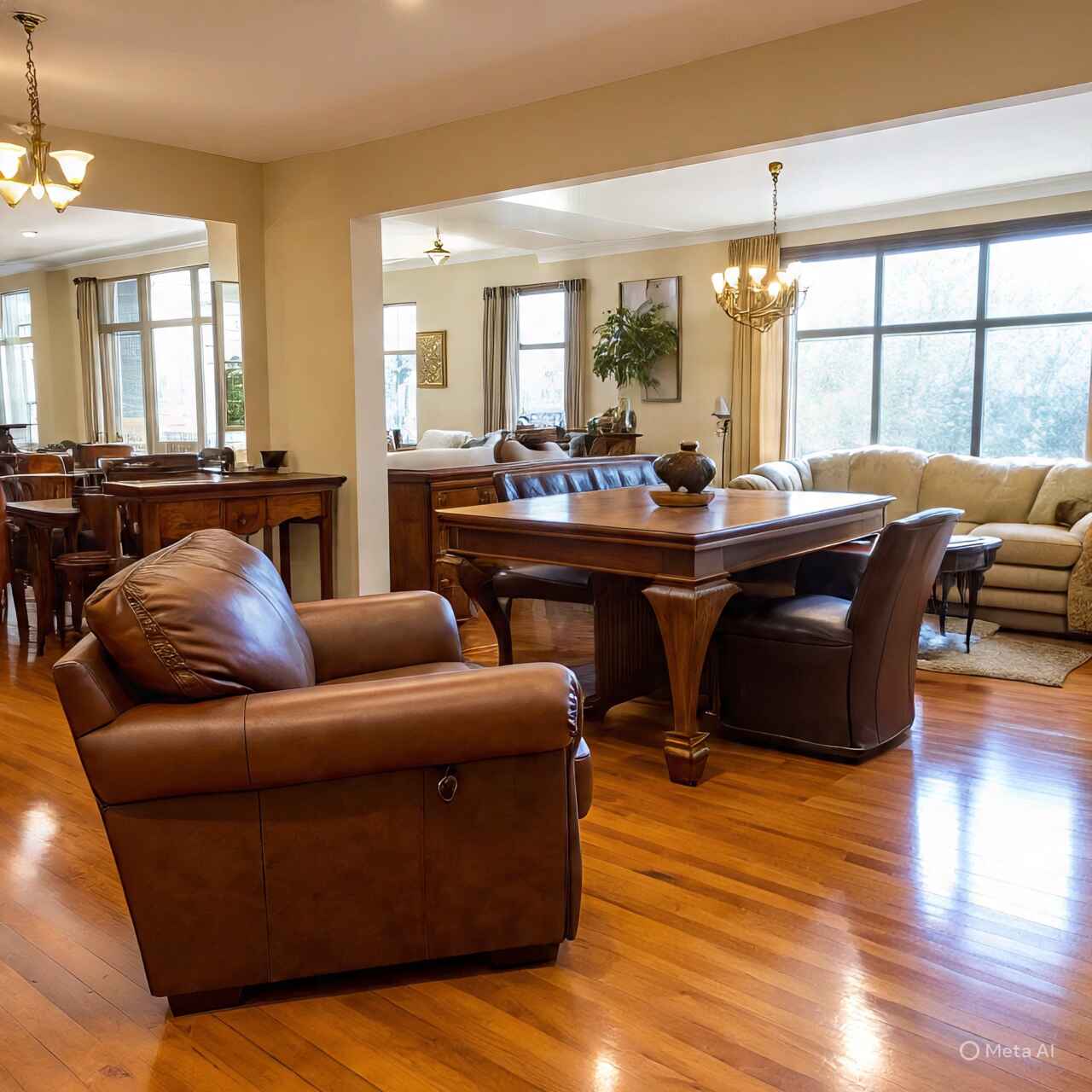 Professional furniture buyers at work